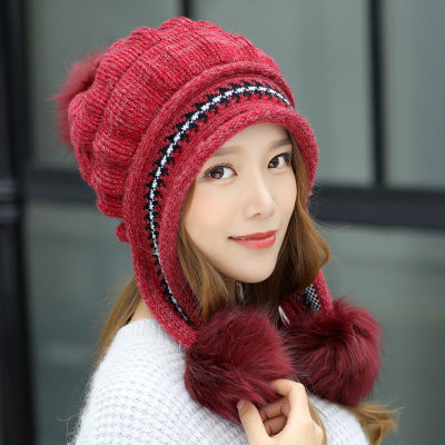 Earmuffs knitted woolcap