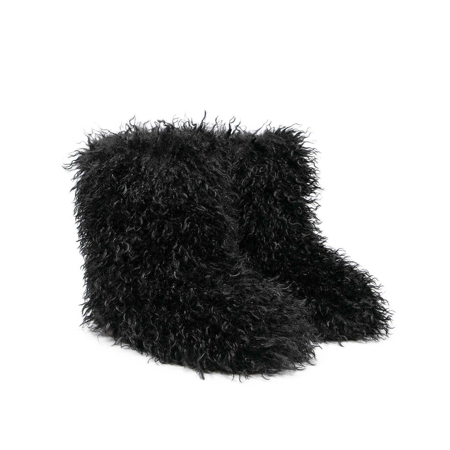 Winter Fur Boots Fleece-lined Thick Snow Boots