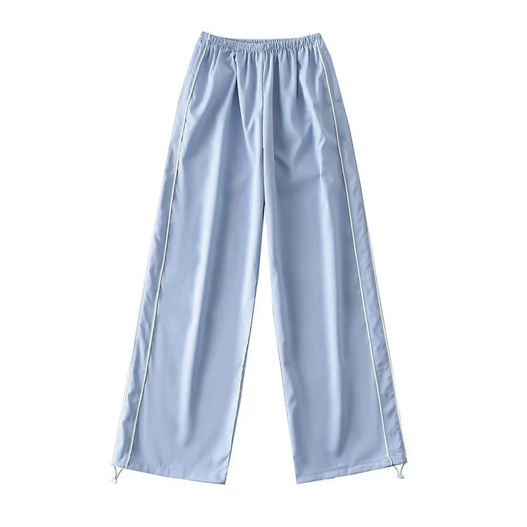 Women's Drawstring Striped Quick-drying Casual Pants