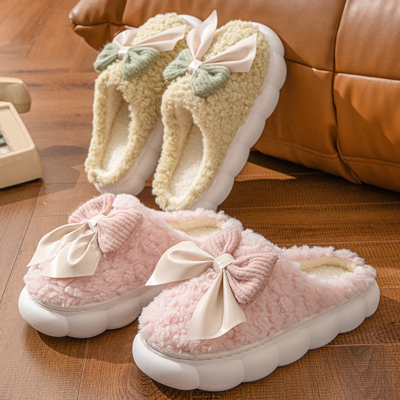 Autumn And Winter Thick Bottom Indoor Comfortable Lightweight Plush Slippers