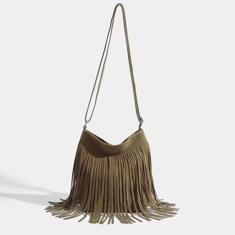 Artistic Tassel Simple And Popular Shoulder Bag