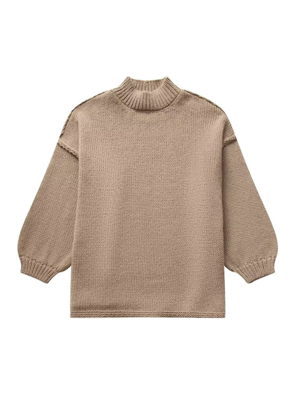 Fashion Loose Casual Knitted Pullover Sweater